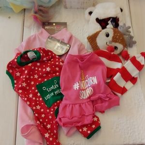 Lot of 6 small dog clothes